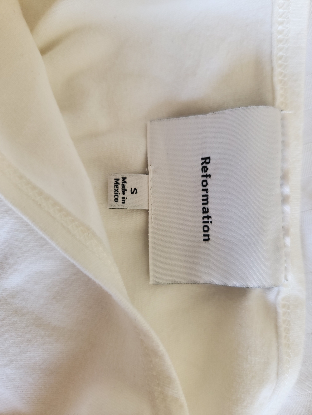 Reformation White Ribbed Tank Top - Picture 4 of 7